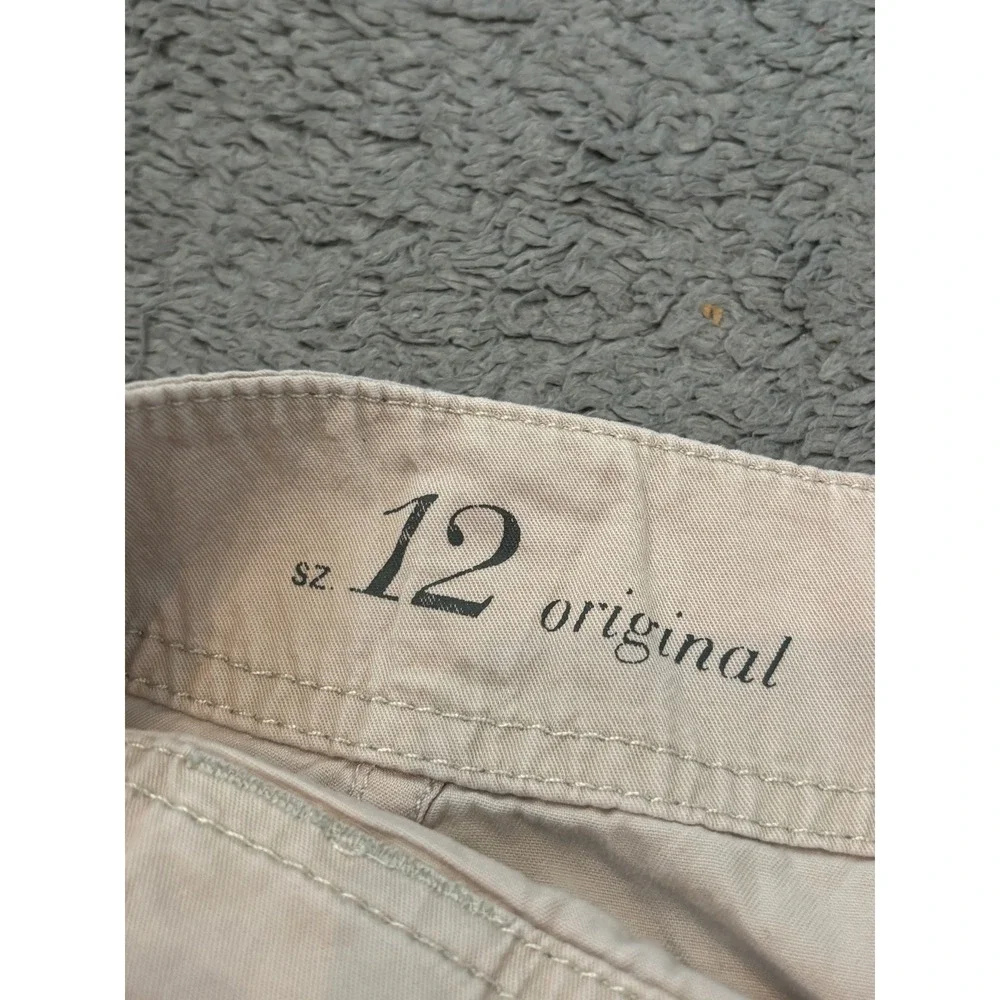 Ann Taylor LOFT Womens Khaki Shorts Tan Original Fit Cuffed Size 12 Utility